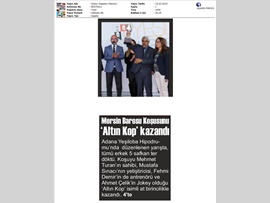 BASINDA BAROMUZ (Mersin Barosu Koşusunu Altın Kop Kazandı)