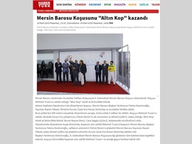 BASINDA BAROMUZ (Mersin Barosu Koşusunu Altın Kop Kazandı)
