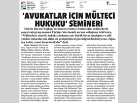 BASINDA BAROMUZ (Avukatlar İçin Mülteci Hukuku Semineri)