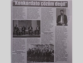 BASINDA BAROMUZ (Konkordato Krize Çözüm mü? Konulu Konferans)