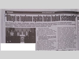 BASINDA BAROMUZ (Baro Başkanımız Stajyer Avukatlarla Kahvaltıda Buluştu)