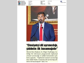 BASINDA BAROMUZ (Baro Bşk. Bilgin Yeşilboğaz: "Cinsiyet Ayrımcılığı Şiddetin İlk Basamağıdır")