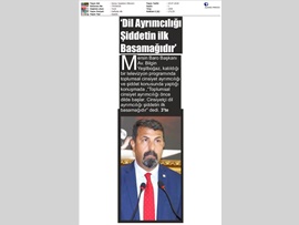 BASINDA BAROMUZ (Baro Bşk. Bilgin Yeşilboğaz: "Cinsiyet Ayrımcılığı Şiddetin İlk Basamağıdır")