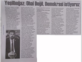 BASINDA BAROMUZ (Baro Başkanımız Bilgin Yeşilboğaz'ın 15 Temmuz Mesajı)