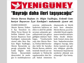BASINDA BAROMUZ (Baro Bşk. Bilgin Yeşilboğaz: "Aldığımız Bayrağı Daha İleri Taşıyacağız")
