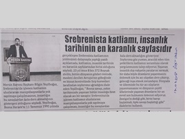 BASINDA BAROMUZ (Srebrestina Katliamı Kınama)