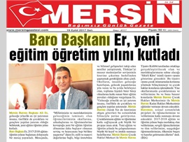 BASINDA BARO (Başkanımızın Yeni Eğitim Öğretim Yılı Mesajı) 19.09.2017