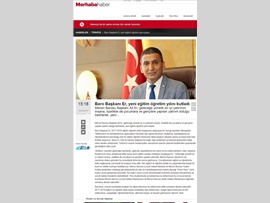 BASINDA BARO (Başkanımızın Yeni Eğitim Öğretim Yılı Mesajı) 19.09.2017