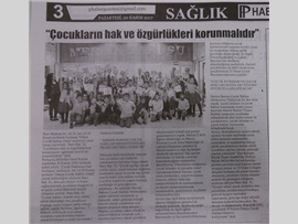 BASINDA BAROMUZ (Baro Başkanımız Av. Ali Er'in 20 Kasım Dünya Çocuk Hakları Günü Mesajı)