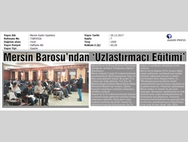 BASINDA BAROMUZ (Baromuzda Uzlaştırmacı Eğitimleri Başladı)