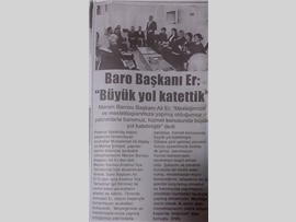 BASINDA BAROMUZ (Anamur'da Yemin Töreni Yapıldı)