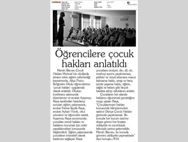BASINDA BAROMUZ (Av. Ayşesu Kaya, Öğrencilere Çocuk Haklarını Anlattı)