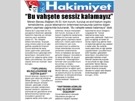 BASINDA BAROMUZ (Baro Bşk. Er: "Bu Vahşete Sessiz Kalamayız)