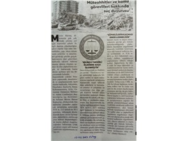 Mersin Barosu müteahhitler hakkında suç duyurusunda bulundu