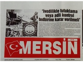 Mersin Barosu müteahhitler hakkında suç duyurusunda bulundu