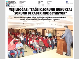 BASINDA BAROMUZ (Sağlık Hukuku Semineri)