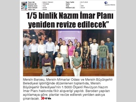 BASINDA BAROMUZ (1/5000'lik Nazım İmar Planı Yeniden Revize Edilecek)