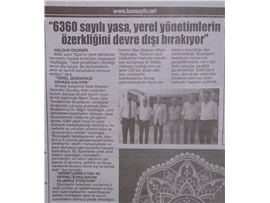 BASINDA BAROMUZ (Yeşilboğaz: "6330 Sayılı Yasa Yerel Yönetimlerin Özerkliğini Devre Dışı Bırakıyor")