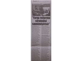 BASINDA BAROMUZ (Yeşilboğaz, "Yargı Reformu Stratejisi Samimiyetsiz")