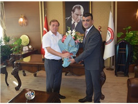 MERSİN VERGİ DAİRESİ BAŞKANLIĞINDAN, BAŞKANIMIZ ÖZDEMİR’E ZİYARET