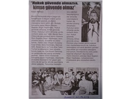 BASINDA BAROMUZ (Yeşilboğaz, "Hukuk Güvende Değilse, Kimse Güvende Değil")