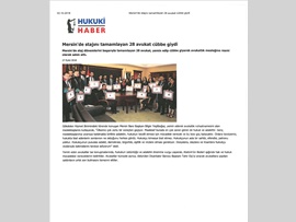 BASINDA BAROMUZ (28 Avukat Cübbe Giyip Ruhsat Aldı)