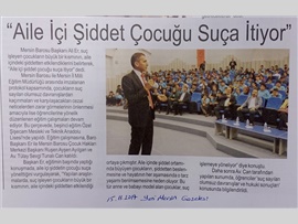 BASINDA BAROMUZ (Özel Şişecam Mesleki ve Teknik Anadolu Lisesi'nde "Suç Sayılan Olumsuz Davranışlar ve Hukuki Sonuçları" Konulu Eğitim Semineri)