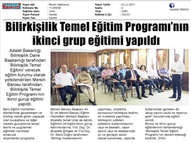 BASINDA BAROMUZ (Bilirkişilik Temel Eğitim Programının 2. Gurup Eğitimi Yapıldı) 30.10.2017