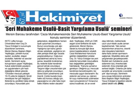 BASINDA BAROMUZ (Yeşilboğaz: "CMK Asgari Ücret Tarifesi Angarya Suçudur')