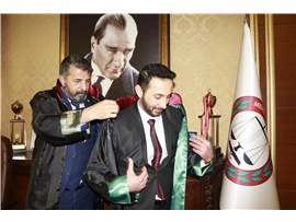 AV. YUSUF İSLAM OKTAY’A ADALET DOLU MESLEK YAŞAMI DİLİYORUZ