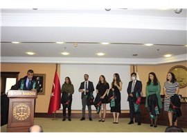 CÜBBELERİNİ GİYİP AVUKAT OLDULAR