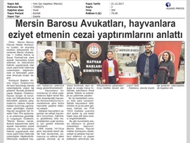 BASINDA BAROMUZ (Hayvan Hakları Komisyonumuz, Hayvanlara Eziyet Etmenin Cezai Yaptırımlarını Anlattı)