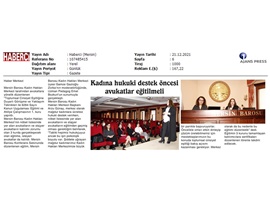 Avukatlara "Toplumsal cinsiyet eşitliğine dayalı görüşme tekniği eğitimi" verildi