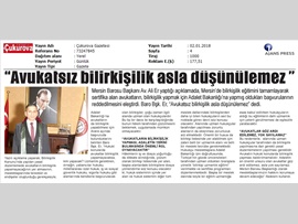 BASINDA BAROMUZ (Baro Bşk. Er, "Avukatsız Bilirkişilik Düşünülemez" Dedi)