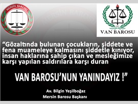 MERSİN BAROSU GÖZALTINDAKİ ÇOCUKLARIN İŞKENCE VE FENA MUAMELEYE KALMASINI KINADI