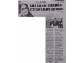 BASINDA BAROMUZ (Yeşilboğaz: "İstanbul Sözleşmesi Yaşasın, Başka Özgecanlar Ölmesin")