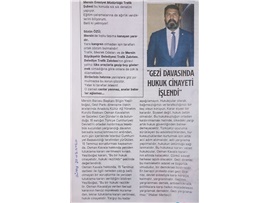 BASINDA BAROMUZ (Yeşilboğaz: "Gezi Davasında Hukuk Cinayeti İşlenmiştir")