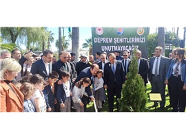 DEPREMDE HAYATINI KAYBEDENLER ANISNA FİDAN DİKİLDİ