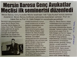 "Adli Tıpta Avukat" Semineri düzenlendi