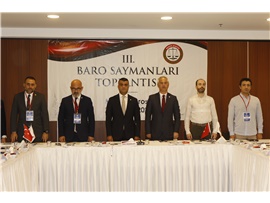 TÜRKİYE BAROLARI 3. SAYMANLAR TOPLANTISI BAROMUZUN EV SAHİPLİĞİNDE DÜZENLENDİ