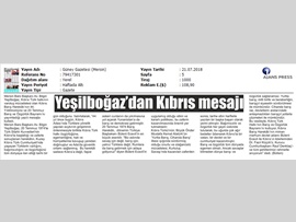 BASINDA BAROMUZ (20 Temmuz Kıbrıs Barış Harekatı Mesajı)