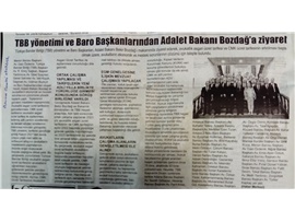 Adalet Bakanı Bekir Bozdağ'a ziyaret