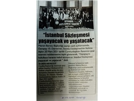 Baromuzdan, Danıştay'ın İstanbul Sözleşmsi kararına tepki