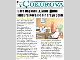 Basında Baro (Milli Eğitim Müdürlüğü Ziyareti) 21.08.2017