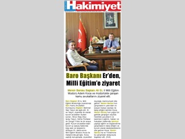 Basında Baro (Milli Eğitim Müdürlüğü Ziyareti) 21.08.2017