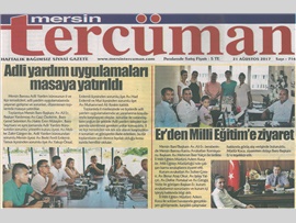 Basında Baro (Adli Yardım Toplantısı ve Milli Eğitim Müdürlüğü ziyareti) 21.08.2017 haftalık gazete