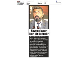 BASINDA BAROMUZ (Kayyuma Barolardan Ortak Tepki)