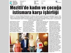 BASINDA BAROMUZ (Mersin Barosu ve Mezitli Belediyesi, Kadınlar ve Çocuklar İçin El Ele Verdi)