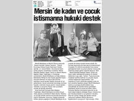 BASINDA BAROMUZ (Mersin Barosu ve Mezitli Belediyesi, Kadınlar ve Çocuklar İçin El Ele Verdi)