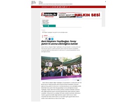 BASINDA BAROMUZ (Başkanımız Yeşilboğaz, Feray Şahin anma etkinliğine katıldı)